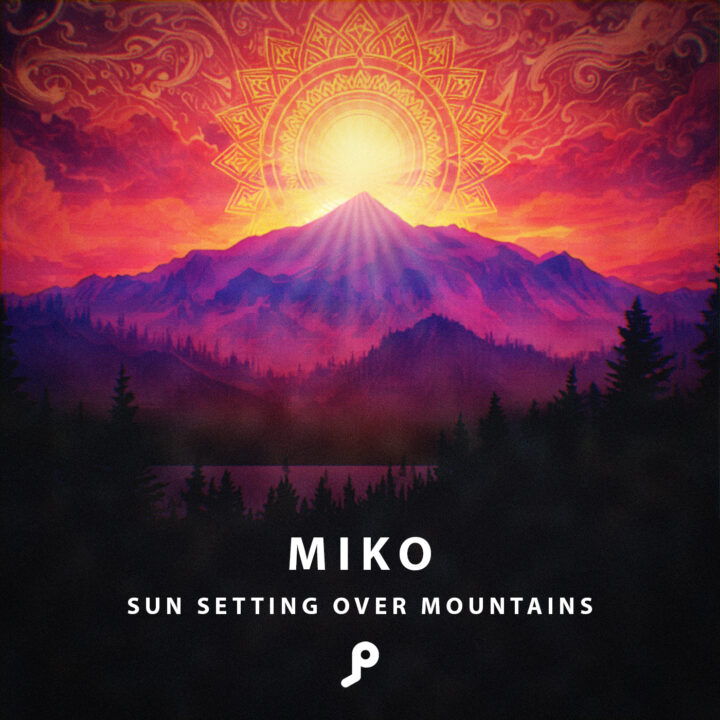 Sun Setting over Mountains